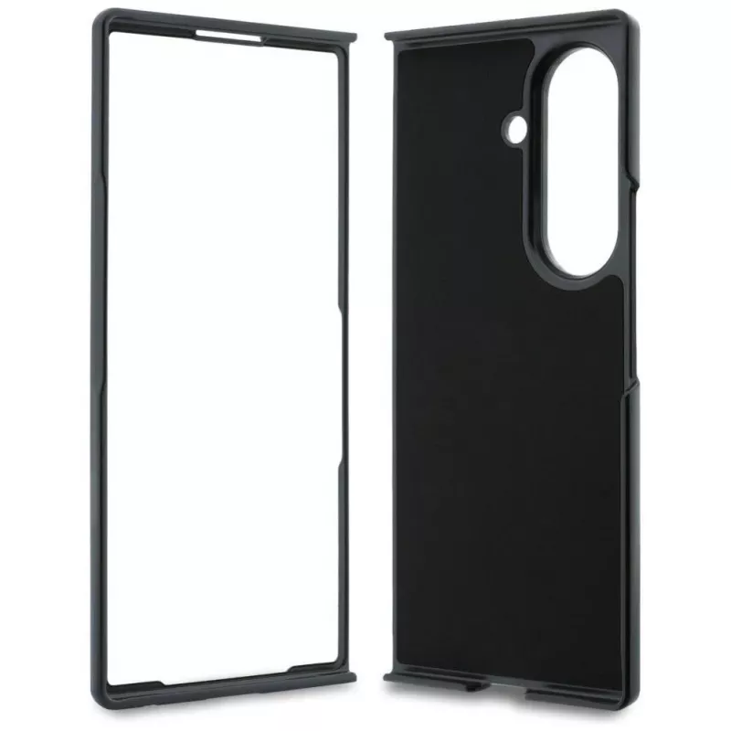Karl Lagerfeld Saffiano Karl & Choupette Pin Case do Samsung Galaxy Z Fold 8 Ultra - Czarny