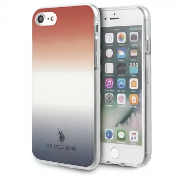 U.S. POLO ASSN. Gradient Pattern Case do iPhone 7/8/SE (2020/2022) - Czerwony i Niebieski