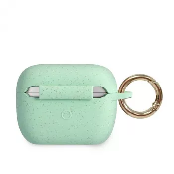 GUESS GUACAPSILGLGN AirPods Pro etui zielony silikon brokatowy