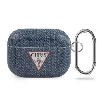 GUESS Pokrowiec na AirPods Pro Ciemnoniebieski Kolekcja Jeans