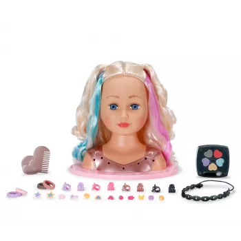BABY born Styling Head Rainbow, głowa do stylizacji włosów i makijażu