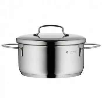 WMF Mini Rondel 1,5L z pokrywką, 16 cm, stal nierdzewna Cromargan, kompatybilny z indukcją, polerowany