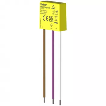 THEBEN THE DIMAX 540 plus B Uniwersalny ścienny ściemniacz do żarówek, halogenów i lamp LED, 400 W, sterowanie przyciskiem, biały