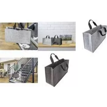 SIGEL Business Desk Sharing Bag Basic L Szary filc syntetyczny z 2 uchwytami do przenoszenia