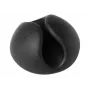 DURABLE CAVOLINE CLIP 1 Klipsy do kabli, grafitowe, 6 sztuk