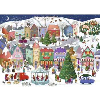 Ravensburger Puzzle Zaczarowane Bożonarodzeniowe Miasteczko (1000 elementów)