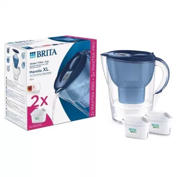 BRITA MARELLA XL Dzbarek filtrujący z 2 filtrami MAXTRA+, pojemność całkowita 3,5L, biały