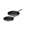 Tefal Daily Cook G7132S55 Zestaw patelni ze stali nierdzewnej 24/28 cm, tytanowa powłoka nieprzywierająca, indukcja, Thermo-Signal