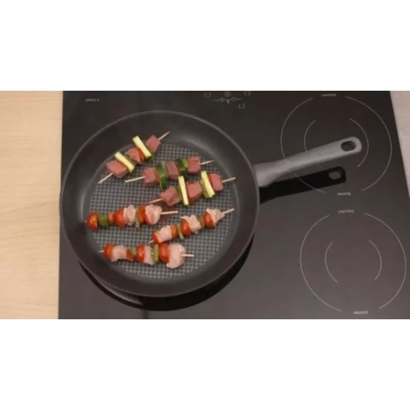 Tefal Daily Cook G7132S55 Zestaw patelni ze stali nierdzewnej 24/28 cm, tytanowa powłoka nieprzywierająca, indukcja, Thermo-Signal