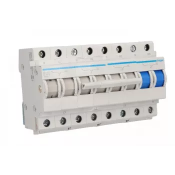 HAGER SF463 Modułowy przełącznik mocy 4-biegunowy 63A 400V AC I-0-II