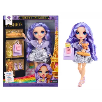 MGA Rainbow High Pretty in Paris Lalka modowa - Violet Willow