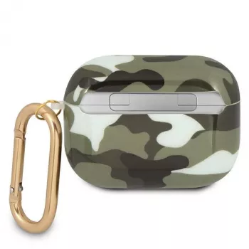 GUESS GUAPUCAMA Pokrowiec na AirPods Pro Zielony/Khaki Kolekcja Camo