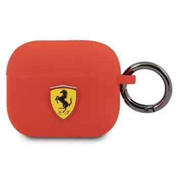 Ferrari FEA3SILRE Silikonowe etui do Apple AirPods 3. generacji, czerwone