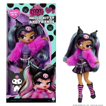MGA L.O.L. Surprise O.M.G. Hello Kitty & Friends - Kuromi Lalka modowa