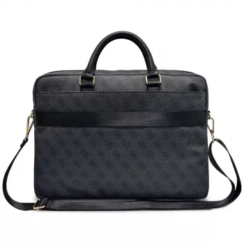 GUESS 4G Round & Classic Logos Stripe 16 cali torba na laptopa czarna