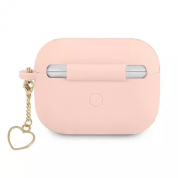 GUESS AirPods Pro Pokrowiec Różowy Silikonowy Charm Heart Collection