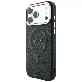 GUESS Embossed 4G Classic MagSafe etui do iPhone 17 Pro Max / 18 Pro Max - czarny