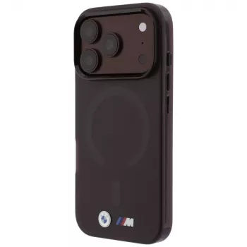 BMW M IML Mrożone Metalowe Logo i Wykończenia Etui MagSafe na iPhone 18 Pro / 17 Pro - Burgund