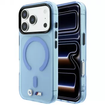 BMW M IML Frosted MagSafe Case do iPhone 18 Pro / 17 Pro - Niebieski