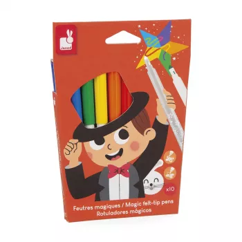 Janod Magic Pisaki zmieniające kolor, 10 kolorów