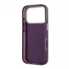 GUESS 4G Script Metal Tylna Obudowa Case dla Apple iPhone 18 Pro / 17 Pro - Burgund