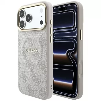 GUESS Embossed 4G Classic MagSafe etui do iPhone 17 Pro / 18 Pro - różowy