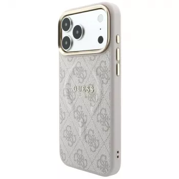 GUESS Embossed 4G Classic MagSafe etui do iPhone 17 Pro / 18 Pro - różowy