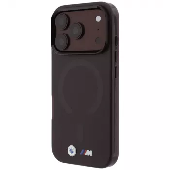 Etui BMW M IML z mrożonego metalu z logo i wykończeniami MagSafe dla iPhone 18 Pro Max / 17 Pro Max - Burgund