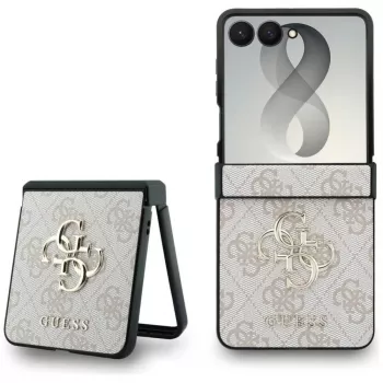 GUESS 4G Big Logo twarda obudowa do Samsung Galaxy Z Flip5 - różowa