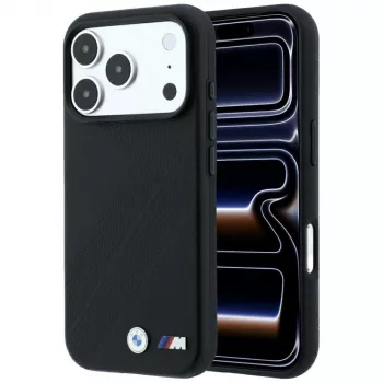 Etui BMW M Tire Track z metalowym logo MagSafe do iPhone 18 Pro Max / 17 Pro Max - czarne