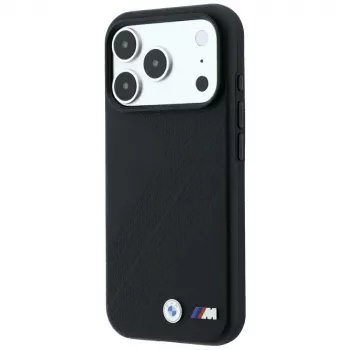 Etui BMW M Tire Track z metalowym logo MagSafe do iPhone 18 Pro Max / 17 Pro Max - czarne