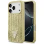 GUESS Rhinestone Triangle Logo Etui do iPhone 17 Pro - Złoty