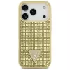 GUESS Rhinestone Triangle Logo Etui do iPhone 17 Pro - Złoty