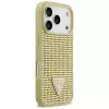 GUESS Rhinestone Triangle Logo Etui do iPhone 17 Pro - Złoty