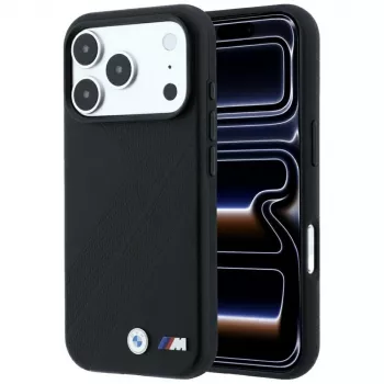 Etui BMW M Tire Track Metal Logo MagSafe na iPhone 18 Pro / 17 Pro - Czarny