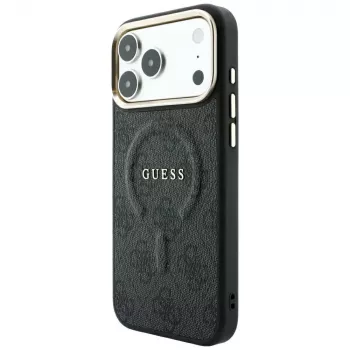 GUESS Embossed 4G Classic MagSafe Case do iPhone 17 Pro / 18 Pro - Czarny