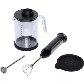 Graef MS 202 Spieniacz do mleka indukcyjny, 200 ml spienianie / 350 ml podgrzewanie, stal nierdzewna, srebrny