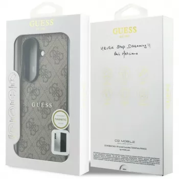 GUESS 4G Classic MagSafe etui do Samsung Galaxy Z Fold 8 Ultra - Brązowy