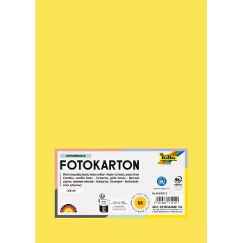 Folia 614/50 12 Żółty A4 Karton 300 g/m² 50 arkuszy