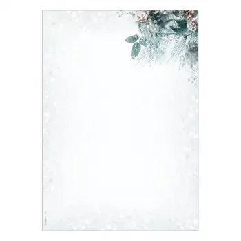 SIGEL Bożonarodzeniowy papier listowy Eucalyptus Magic A4 90 g/m² 100 arkuszy