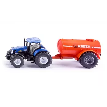 SIKU FARMER New Holland z Abbey Slurry Tanker 1:32 Skala Ciągnik i Zestaw Osprzętu