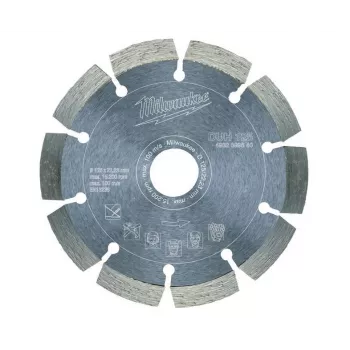 MILWAUKEE DUH Diamentowa tarcza tnąca 125 mm, segmentowa, do cięcia na sucho betonu, kamienia, muru