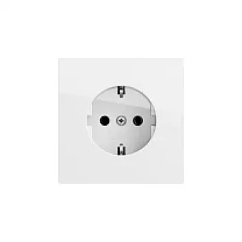Gira 446670 Gniazdo SCHUKO, podtynkowe, biały połysk, 16 A, 250 V, System 55