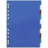 DURABLE 674027 A4 Przekładki dokumentów 1-10, polipropylen, 10-częściowe, uniwersalne perforowanie, różne kolory