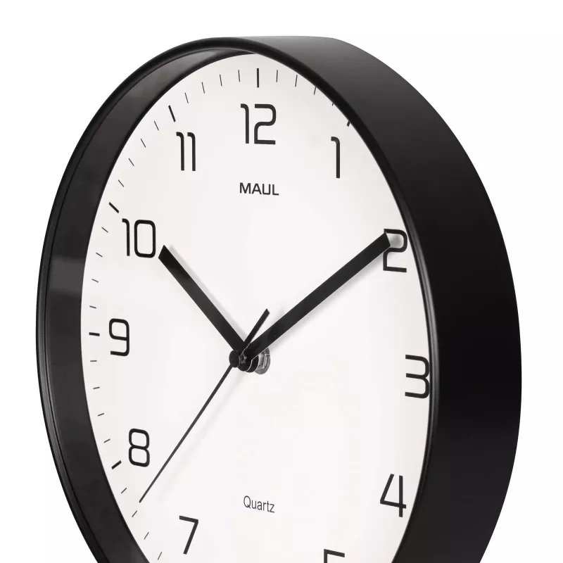 MAULdrip zegar ścienny 25 cm kwarcowy czarny