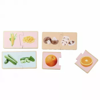 Eichhorn Montessori Puzzle - Drewniana układanka z kołkami dla maluchów 12+ miesięcy, FSC 100%
