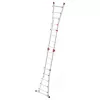 Drabina kombinowana wielofunkcyjna Hailo M80 4x5, aluminiowa, 20 szczebli, 150 kg, EN 131 Professional