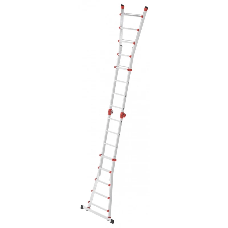 Drabina kombinowana wielofunkcyjna Hailo M80 4x5, aluminiowa, 20 szczebli, 150 kg, EN 131 Professional