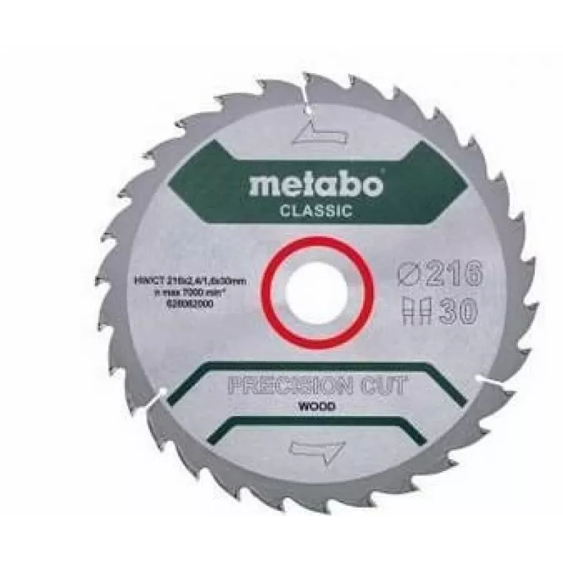 Metabo 628062000 Precision Cut Classic Tarcza do piły tarczowej 216mm x 30mm x 40T