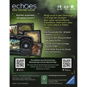 Ravensburger echoes Das grüne Grab Audio Mystery Game